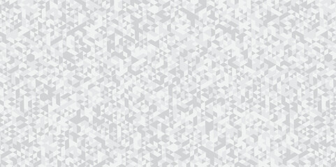 Seamless geometric pattern square shapes low polygon backdrop background. Abstract geometric wall tile and metal cube background triangle wallpaper. Gray and white polygonal background.