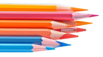Fototapeta premium pencil, color, crayon, colored, art, school, pencils, drawing, colorful, education, row, group, rainbow, draw, paint, colour, pen, wood, equipment, green, yellow, close-up, orange, spectrum, vibrant