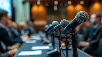 Professional Panel Discussion at Business Event