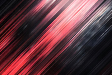 Abstract Diagonal Stripes in Red and Black