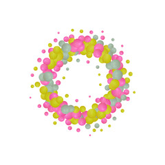 Realistic background of multiple pearls - vector eps10 illustration.