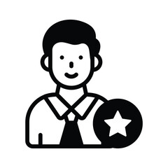 Get this ranked employee vector icon that symbolises excellence and achievement.