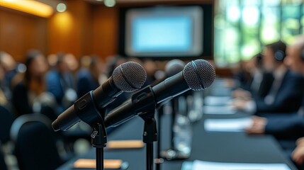 Professional Panel Discussion at Business Event