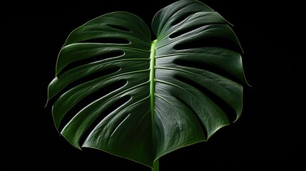 silhouette monsterra leaf