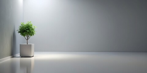 Obraz premium Gray background with modern appeal and depth of field, artistic, soft focus, gradient, modern, background, commercial, appeal, backdrop, concept, design, abstract, decoration, art