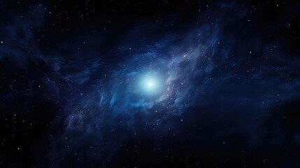 Obraz premium universe dark blue galaxy