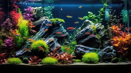 Fototapeta premium driftwood fresh water aquarium