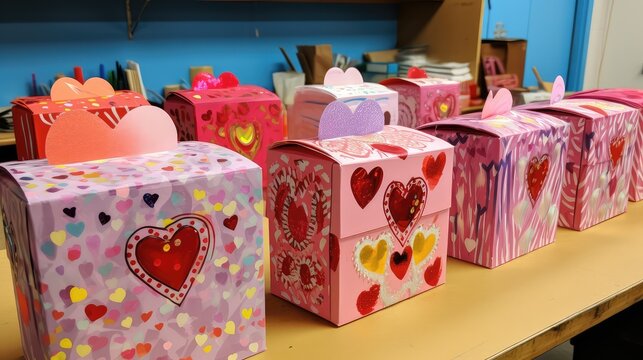 children valentines day box