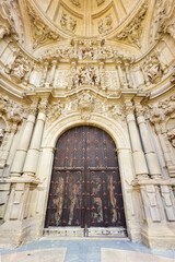 Doorway of Logrono Cathedral, La Rioja, Spain. High quality photo