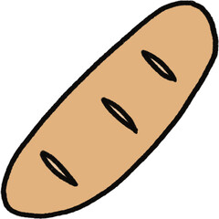Bread cartoon illustration