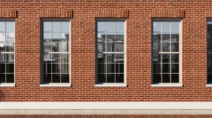 Fototapeta premium repetition brick wall side view