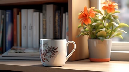 design coffee mug in office