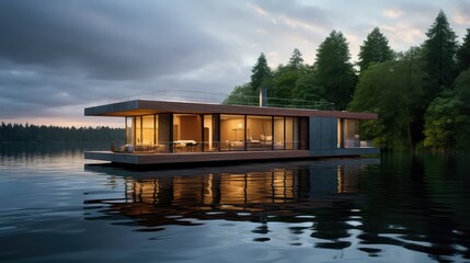 windows floating house