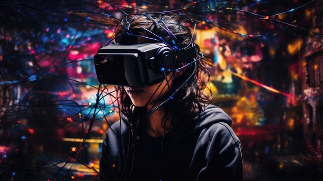 glitched dark digital