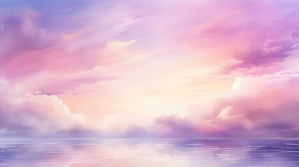 Fototapeta premium sunsky water color blotch