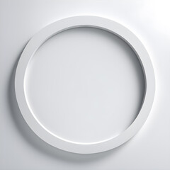 White circle on a white background