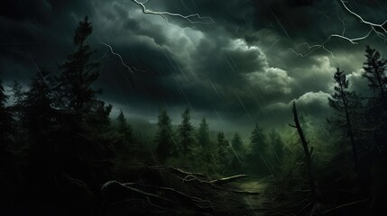 Fototapeta premium intensity storm dark