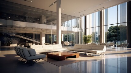 natural modern building interior