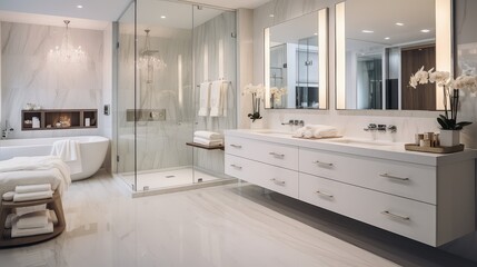 design white luxury bathroom