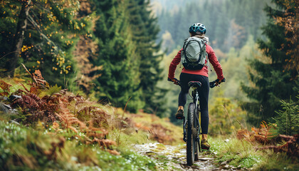 Naklejka premium camping in the mountains