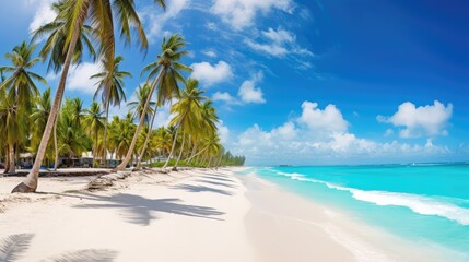 Obraz premium umbrellas beach road background