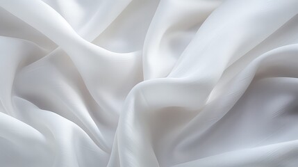 Obraz premium luxurious fabric white