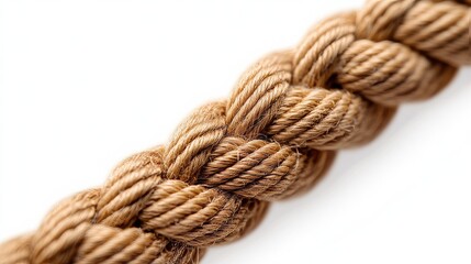 white Background, Pirate Ship Rope Net. The detailed texture of the rope stands out brightly, creating an exciting and nautical image.