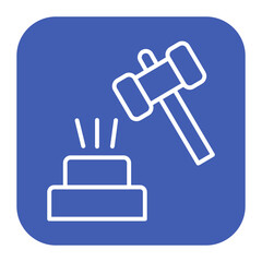 Broken Gavel Icon