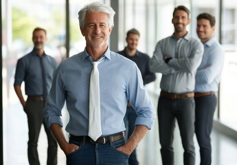 Obraz premium Working together in a team is a great way to support and cooperate with colleagues