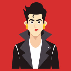 Fototapeta premium rock punk rock'n'roll musician art