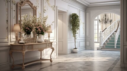 Fototapeta premium vintage hallway interior