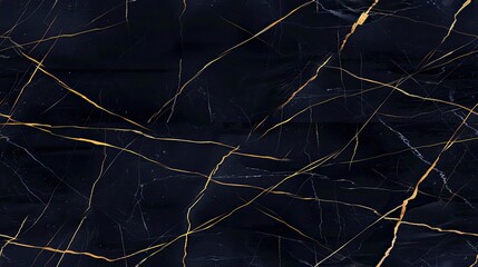 Black marble with gold veins