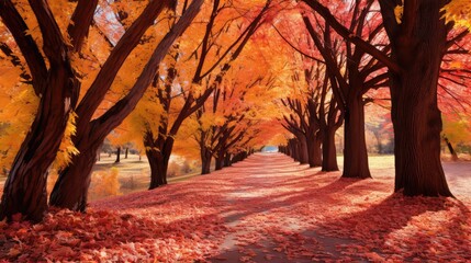 Fototapeta premium shades autumn leaves graphic