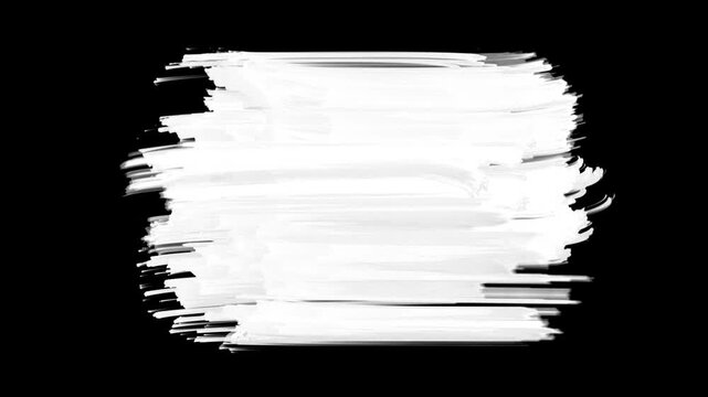 Brush stroke on alpha channel.