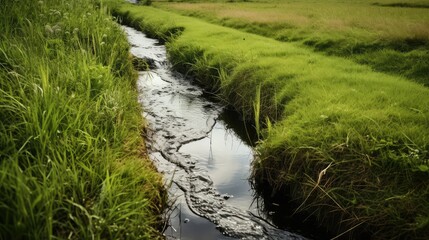 Fototapeta premium rainstorm drainage water