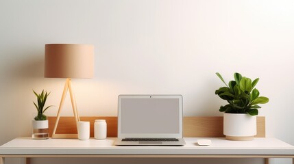 Fototapeta premium modern desktop desk