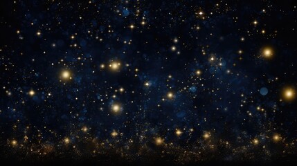 Obraz premium sky blue and gold stars