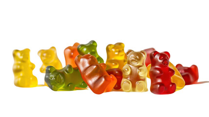 Gummy bears on transparent background © Michael