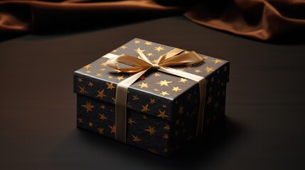 Fototapeta premium table gift box empty