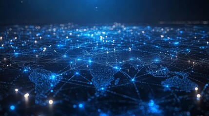 The concept of connections and information transfer around the world in 3D