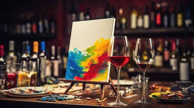 colors wine and paint
