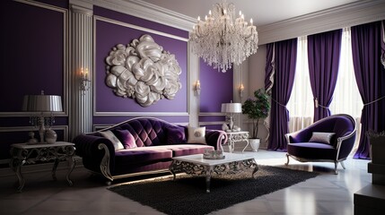 sophistication purple interior