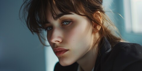 A close-up shot of a person with a tie on, suitable for business or formal occasions