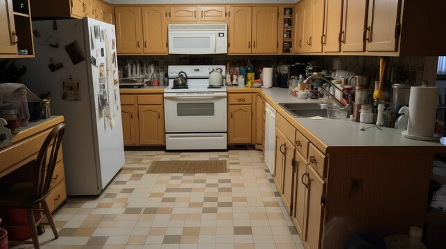 poorly tired kitchen