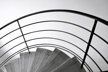 Fototapeta premium Railings and stairs, Paris, France, Europe