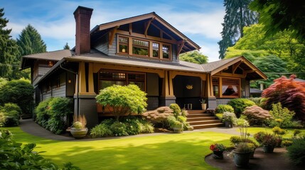 Obraz premium porch craftsman houses