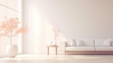 dreamy blurred interior design room