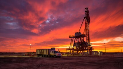 Fototapeta premium sky oil rig electronics