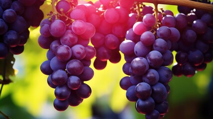 plump dessert grape background