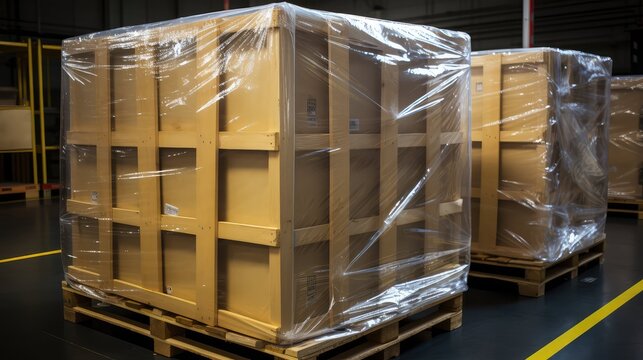 trnsportti boxes on a pallet